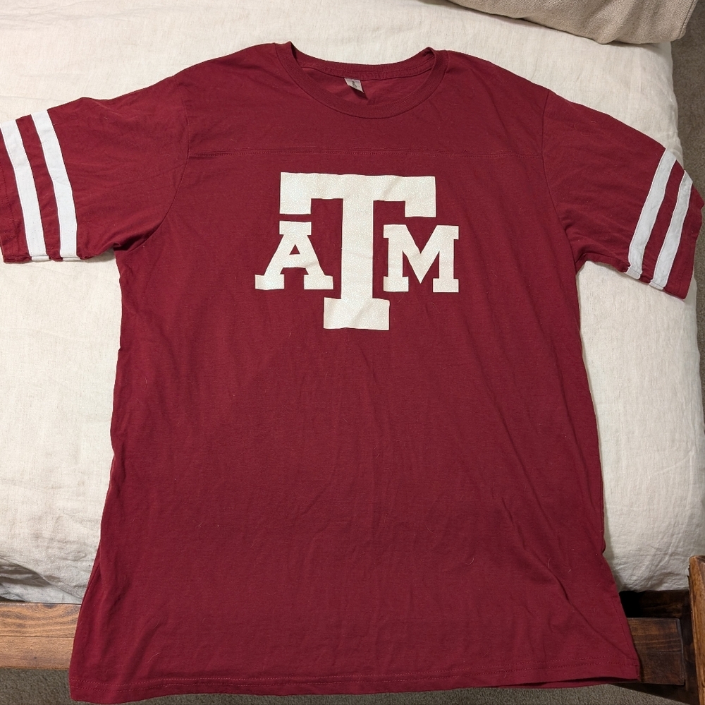 Maroon Texas A&M Aggies Womens T-Shirt Sz XL